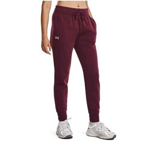 Women's Under Armour Rival Fleece Joggers Pockets Embroidered‎ Logo Size S